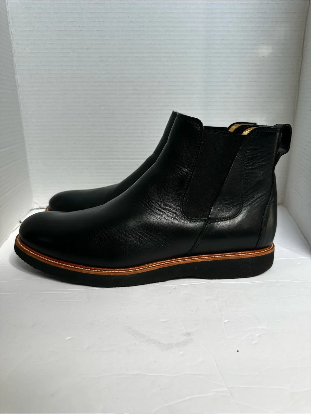 Samuel Hubbard Men’s Black 24 Seven Leather 2.0 Chelsea Boots- Size 11